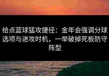给点蓝球猛攻捷径：金年会强调分球选项与进攻时机，一举破掉死板防守阵型