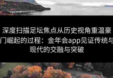 深度扫描足坛焦点从历史视角重温豪门崛起的过程：金年会app见证传统与现代的交融与突破